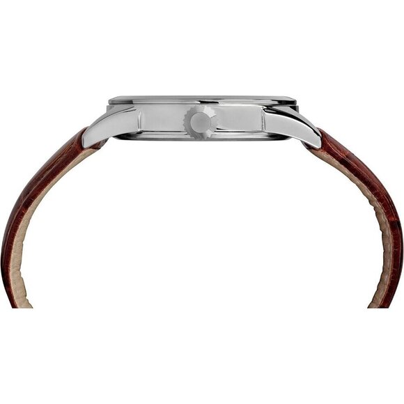 Men Brown Timex Easy Reader Wrist Watch leather strap - Picture 2 of 6